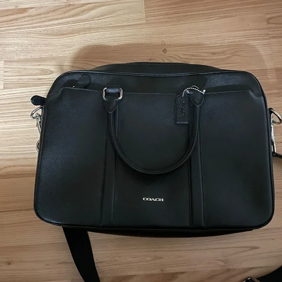 COACH 59057 PERRY ビジネスバッグ ブラック レザー 通勤 COACH 59057 PERRY ビジネスバッグ ブラック レザー 通勤